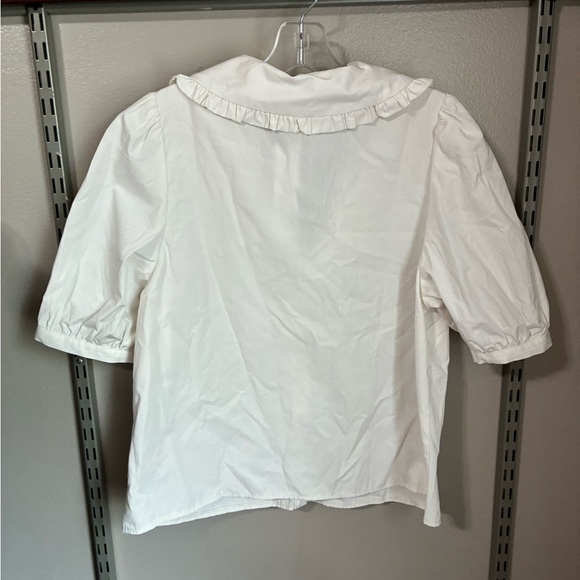 Nobody's Child White Emmy Blouse NWT - Picture 4 of 5